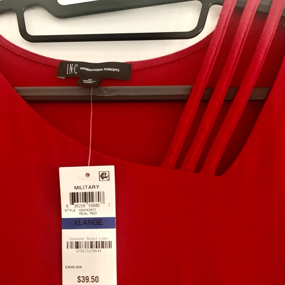International Concepts (INC) Women’s Top in Real Red